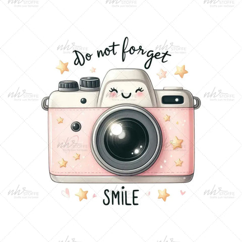 Bügelbild Don´t forget to Smile Medium