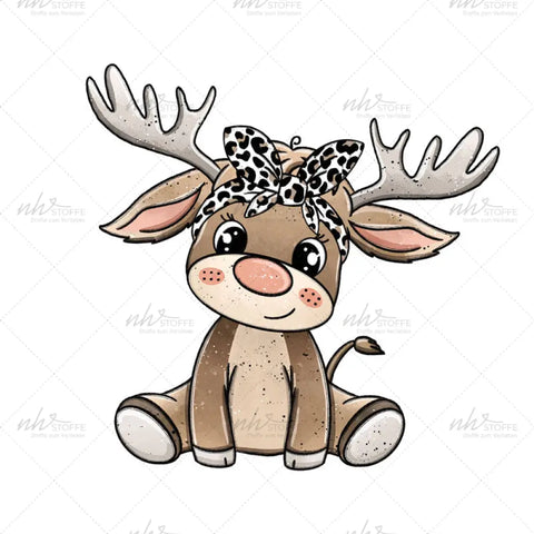 Bügelbild Elchilein MINI