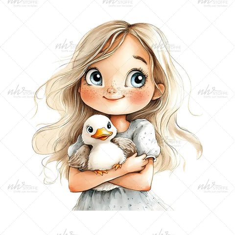 Bügelbild Entenliebe MAXI