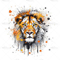 Bügelbild Fearsome Lion MAXI