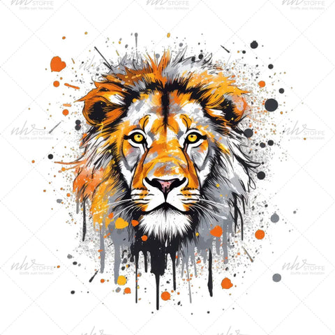 Bügelbild Fearsome Lion MAXI