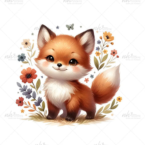Bügelbild Figo Fuchs Medium