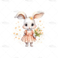 Bügelbild Flower Bunny Bella Medium