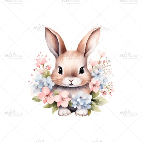 Bügelbild Flower Bunny Medium