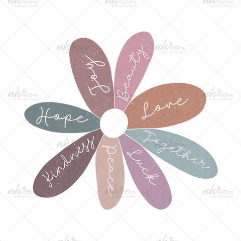 Bügelbild Flower of Feelings MAXI