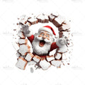 Bügelbild Flying Santa Medium