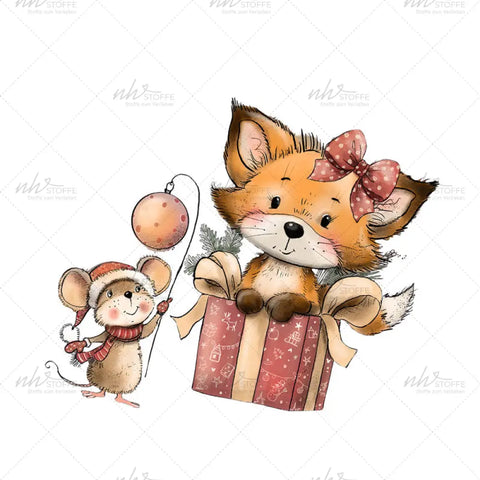 Bügelbild Fox in a Box Medium