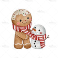 Bügelbild Gingerbread Joy Medium
