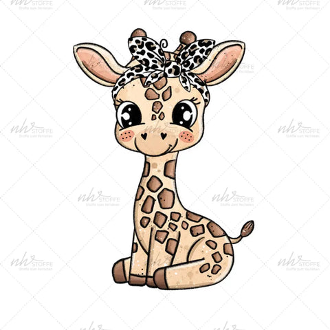 Bügelbild Giraffen Glam Medium
