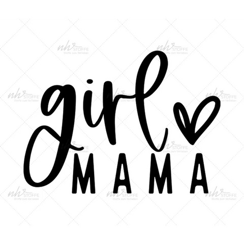 Bügelbild Girl Mama MAXI