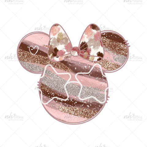 Bügelbild Glitter Mouse Maxi