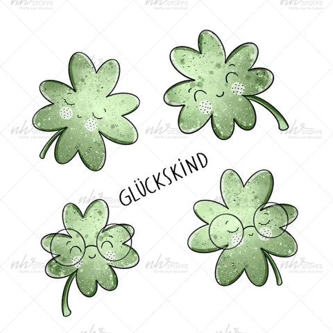 Bügelbild Glückskind Medium