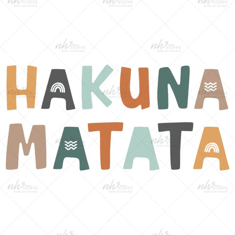 Bügelbild Hakuna Matata MAXI