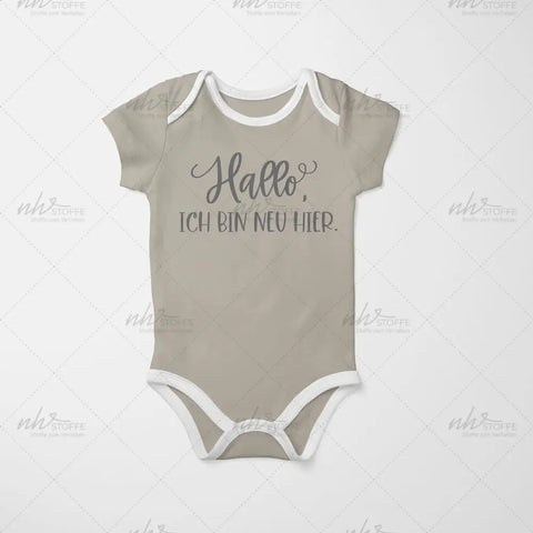 Bügelbild Hallo, ich bin neu hier