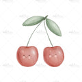 Bügelbild Happy Cherries Medium