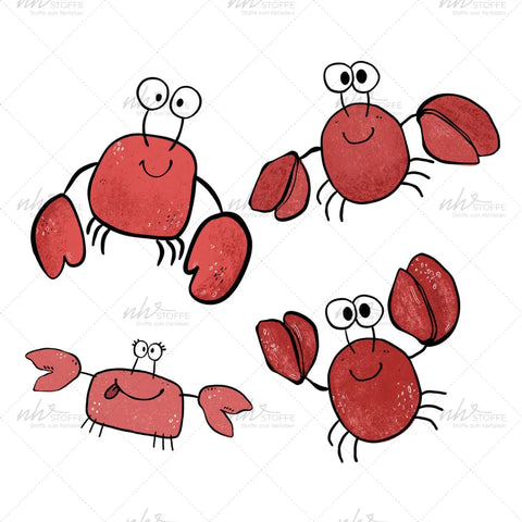 Bügelbild Happy Crabs Medium