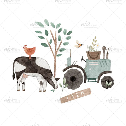 Bügelbild Happy Farm Medium