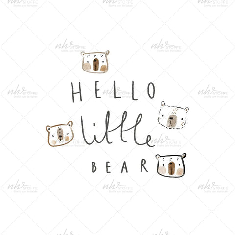 Bügelbild Hello little Bear Medium
