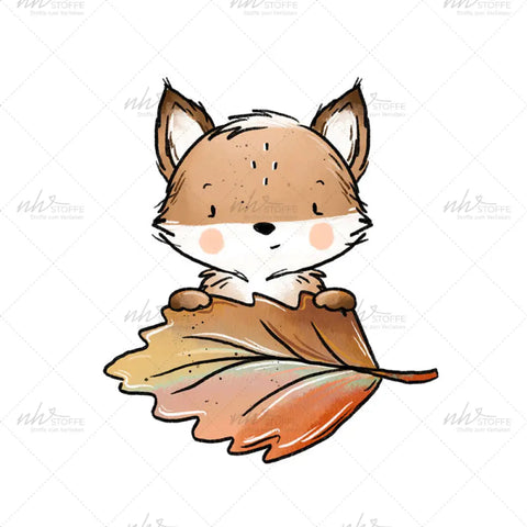 Bügelbild Herbstzeit Fuchs Medium