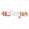 Bügelbild HoHoHo Medium