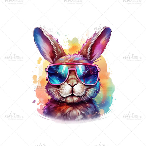 Bügelbild Hopsi Bunt Medium