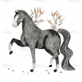 Bügelbild Horse Love (Black) Medium