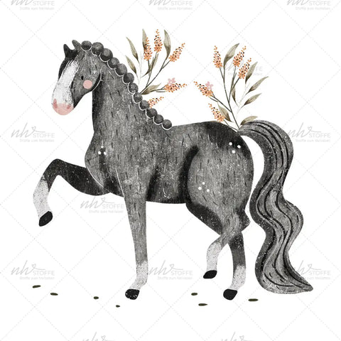 Bügelbild Horse Love (Black) Medium