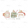 Bügelbild Hot X Mas Cups Medium