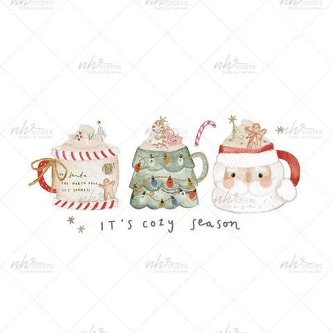 Bügelbild Hot X Mas Cups Medium