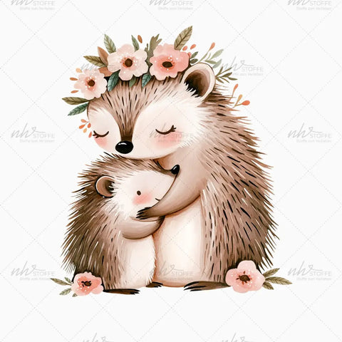 Bügelbild Hugging Hedgehog Medium