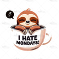 Bügelbild I Hate Mondays MAXI