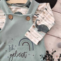 Bügelbild Ich werde geliebt Mint Blau