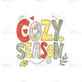 Bügelbild It´s the Cozy Season Medium