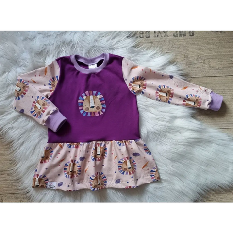 Bügelbild Jungle King Pink Lila MEDIUM