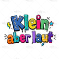 Bügelbild Klein aber laut Medium