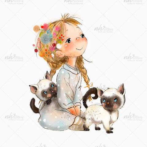 Bügelbild Kleine Samtpfötchen MAXI