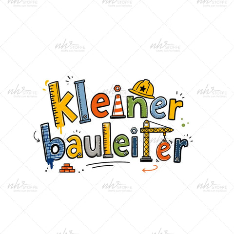 Bügelbild Kleiner Bauleiter Medium