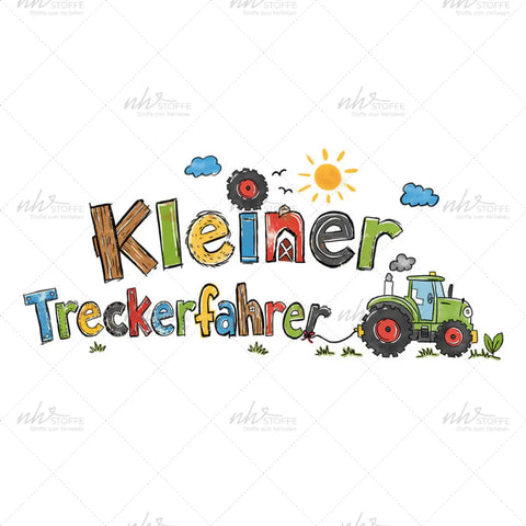 Bügelbild Kleiner Treckerfahrer Medium