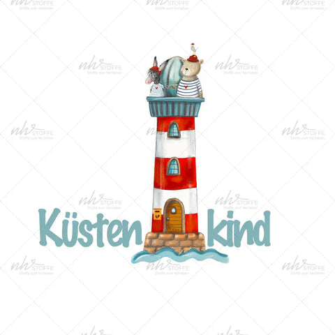 Bügelbild Küstenkind (Leuchtturm) Medium