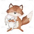 Bügelbild Kuschelfuchs Medium