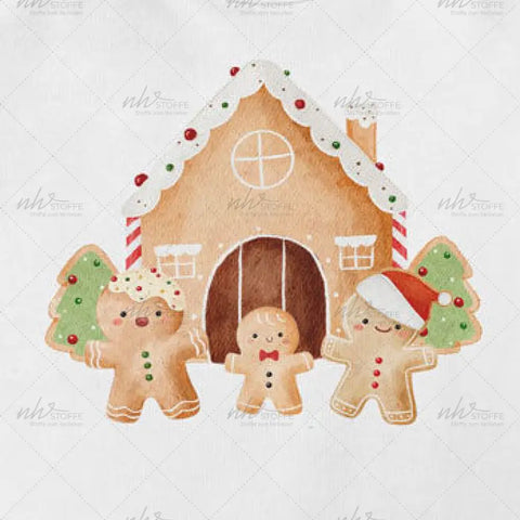Bügelbild Lebkuchenhaus MINI