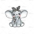 Bügelbild Leo Elephant Medium