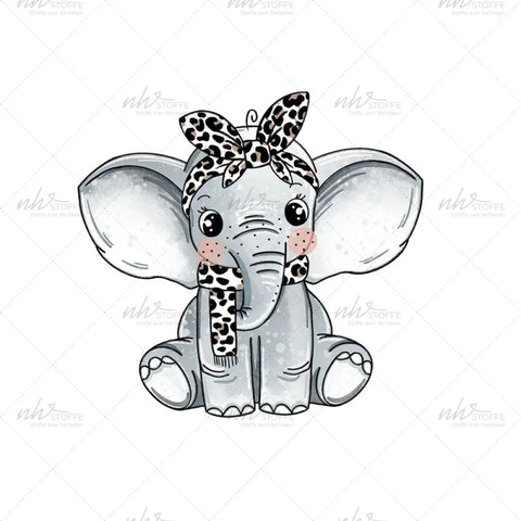 Bügelbild Leo Elephant Medium