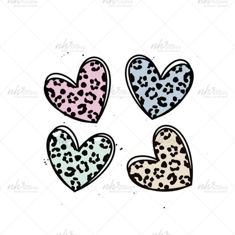 Bügelbild Leo Heart Spring Medium