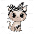 Bügelbild Leo Kitty Medium