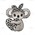 Bügelbild Leo Koala Medium