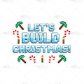 Bügelbild Let´s Build Christmas Medium
