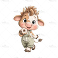 Bügelbild Little Cow Medium