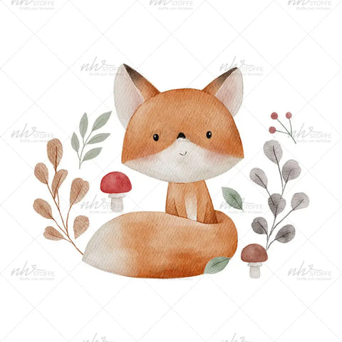 Bügelbild Littly Cozy Fox Medium