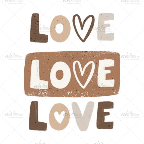 Bügelbild Love Love Love Medium